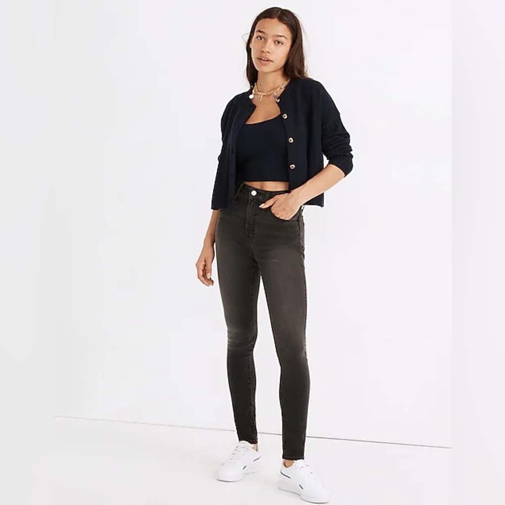 madewell curvy roadtripper supersoft skinny jeans in ardley wash